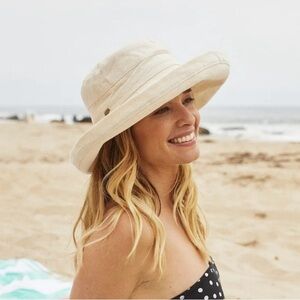 SCALA COLLEZIONE adjustable bucket floppy beach summer hat UPF 50+ NEW size OSFA